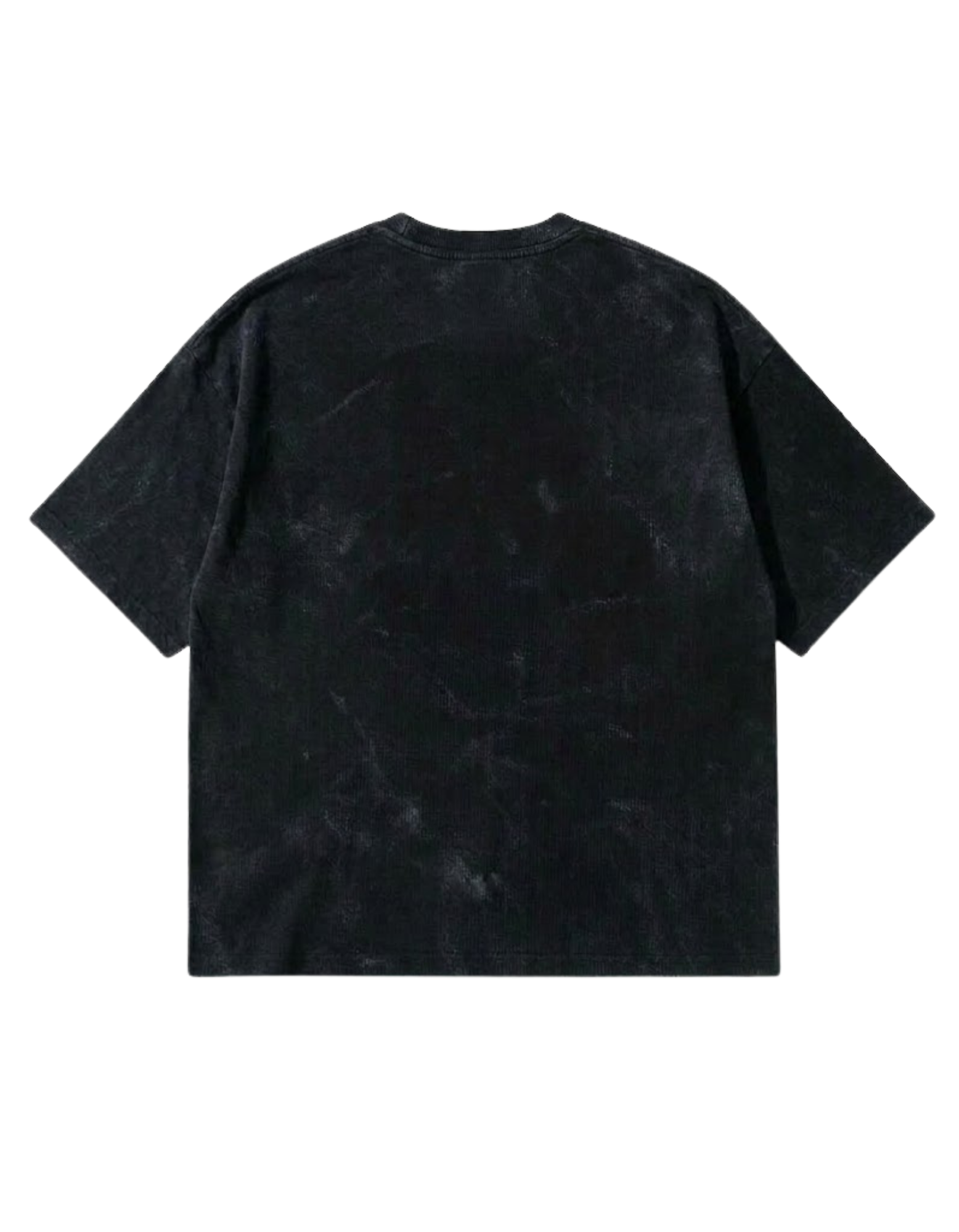 Black oversized Acid Wash French terry t-shirt 