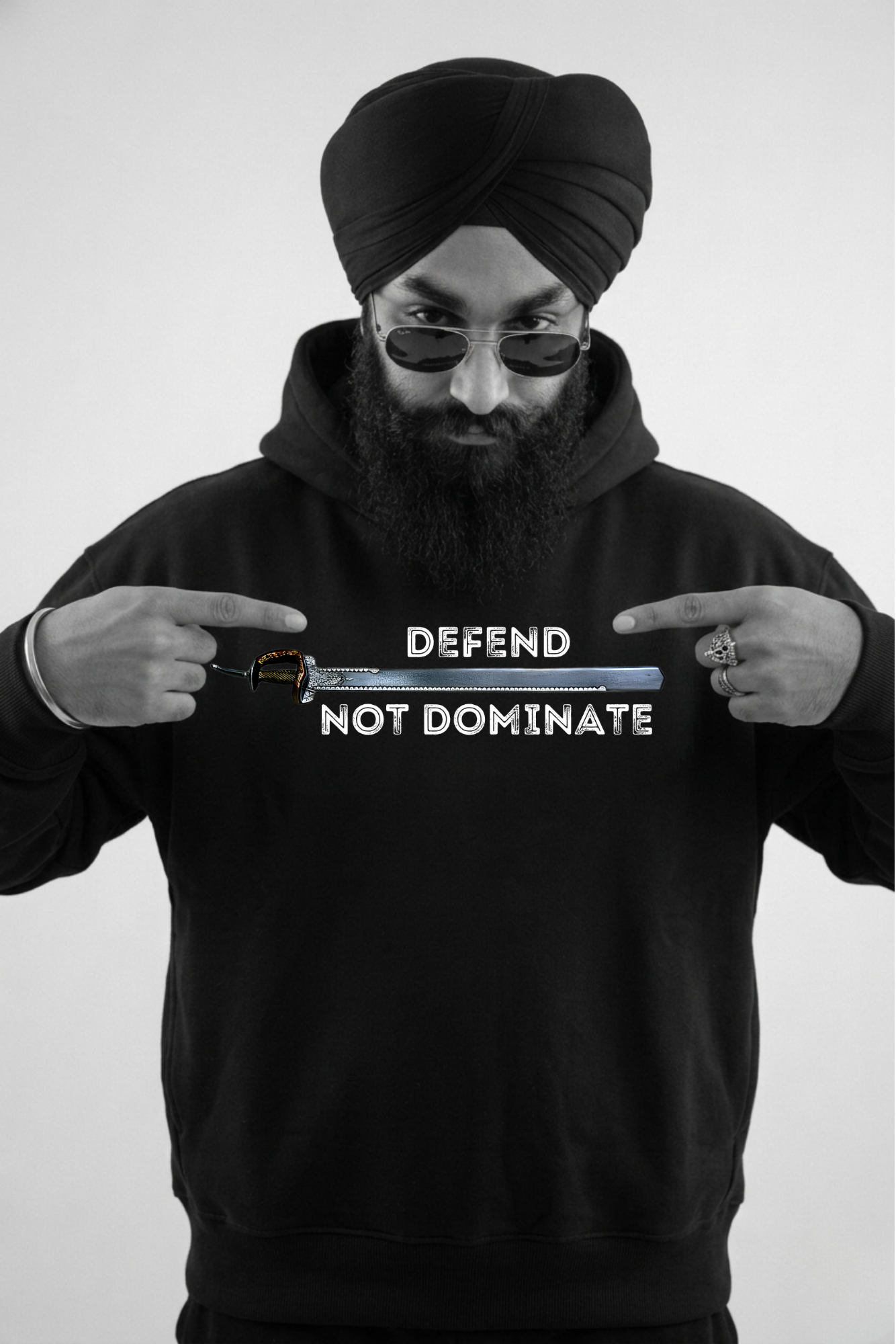 Defend Not Dominate Hoodie